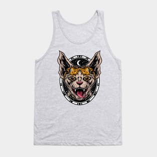 Sphynx Cat Wearing Sunglasses Tank Top